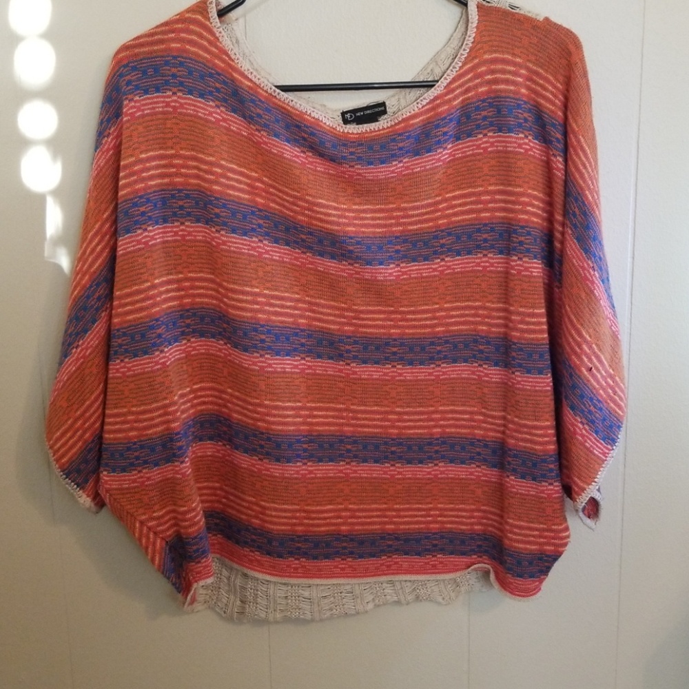 Poncho style crop top